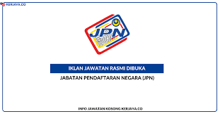Jawatan kosong jabatan perpaduan negara da… warganegara malaysia yang berminat bekerja di jabatan perpaduan negara dan integrasi nasional (jpnin) dan berkelayakan dipelawa untuk memohon sekarang juga. Jawatan Kosong Terkini Jabatan Pendaftaran Negara Jpn Kerja Kosong Kerajaan Swasta
