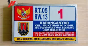 Stiker emboss merupakan media promosi yang dapat diaplikasikan pada berbagai media, yang bisa menarik perhatian banyak orang. Nomor Rumah Kota Semarang Mulya Jaya Print Plat Nomor Rumah