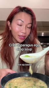 Delicious Crab Asparagus Egg Drop Soup Recipe