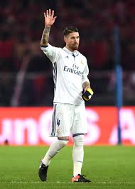 At Centre Back Is Real Madrid S Captain Sergio Ramos Wearing His Nike Tiempo Legend Vi S Nike Football Boots Fifa Teams Real Madrid Captain