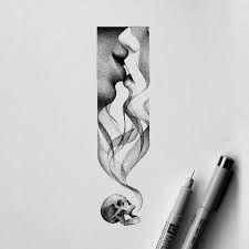 Kiss Of Death Kissofdeath Black Drawing Dots Illustration Artwork Pen Paper Art Assistance Art We Insp Ink Pen Drawings Dotted Drawings Fineliner Art