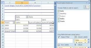 Excel Magic Trick 401 Quarterly Comparative Report Pivot Table Pivottable Schedule Template Just Go Templates