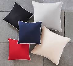 It adds color and life to any areas around or inside your house. Sunbrella Contrast Piped Solid Indoor Outdoor Pillows Pottery Barn