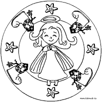 Weihnachtsmandalas Fur Kinder In Der Weihnachtsseite Fur Kinder Im Kidsweb De