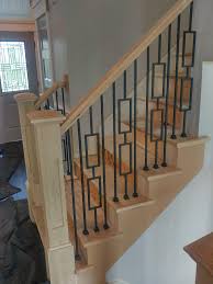 Wrought iron banister rail wall support hand railings for stairs. Modern Stair Rail Designs Novocom Top