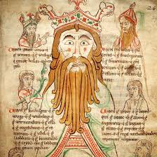 The Norse God Woden Or Odin From A Pseudo Historical Text Describing The Arrival Of The Saxons In Britain Written In The North O Norse Medieval Art Saxon