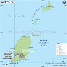 grenada map map of grenada