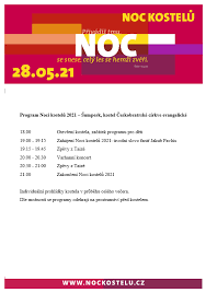 Noc kostelů nabízí možnost v noční atmosféře navštívit nejen kostely a modlitebny, ale také prostory klášterů, rajské dvory, krypty, věže, kůry a další běžně nepřístupná místa. Fd5msor3mz Tjm
