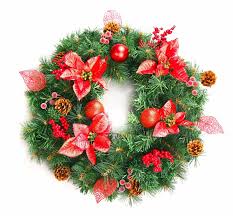 Bulk battery lighted wreaths pvc tinsel outdoor christmas garland. Best Artificial 60cm Red Decorated Christmas Wreath Outdoor Led Battery Lights Ebay
