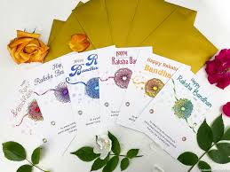 Send your ideas of making rakhi 6 Handmade Rakhi Cards Only No Rakhi Included Raksha Etsy