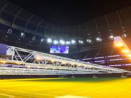 As soon as that game finished work started to ensure the stadium was ready to host its first nfl game on sunday between the oakland raiders and chicago bears. The Pitch That Can Be Rolled Away When The Nfl Is On Picture Of Tottenham Hotspur Stadium Tour London Tripadvisor