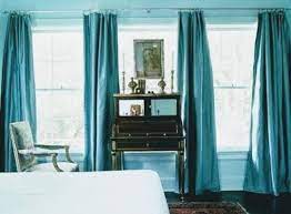 Curtains A Little Darker Than The Room Color Bedroom Turquoise Bedroom Interior Blue Bedroom Decor