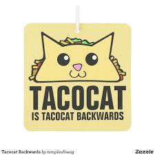 Tacocat Backwards Car Air Freshener Zazzle Com Taco Cat Car Air Freshener Air Freshener