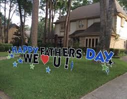 Happy Father S Day Say It In The Yard A Greeting In The Grass A Card For Your Yard The Original Yard Greetings V Yard Cards Happy Fathers Day Happy Father