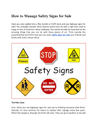 Cue up clips of your favorite comedian or funny tv show. How To Manage Safety Signs For Sale By Usabrianna2 Issuu