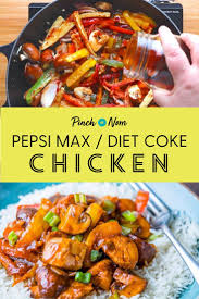 This Pepsi Max Diet Coke Chicken Is An Easy Dinner Whether You Re Counting Calories Or Fo Slow Cooker Diet Diet Coke Chicken Slimming World Healthy Diet Menu