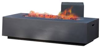 This unfinished 60 x 24 rectangular fire pit enclosure, made ready to house a 36 x 14 fire pit kit. Gdf Studio Jaxon Outdoor 50 000 Btu Rectangular Fire Table With Tank Holder Transitional Fire Pits By Gdfstudio Houzz