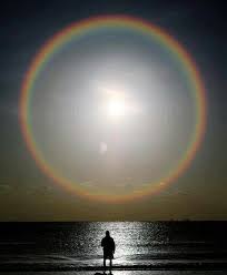 Rainbow Ring Around Sun And Moon Beautiful Nature Nature Beautiful Moon