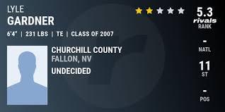 Lyle Gardner 2007 Tight End