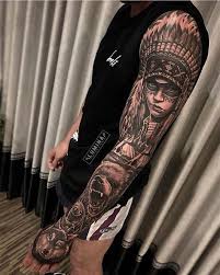 Lalo #tattoo #tattoos #skulltattoo #blackandgraytattoo #tattoosleeve #ink #inked #wyldesydestattoo #sandiego #tattooshop #tattooartist Native American Lion Tattoo Shefalitayal