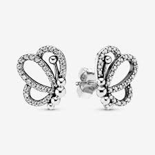 Aus einer vielzahl an ohrringen im pandora shop wählen und bequem online bestellen. Offen Gearbeitete Funkelnde Schmetterling Ohrstecker Pandora