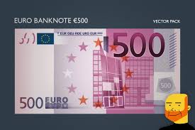 Euro Banknote 500 Vector Graphic Design Art Bank Notes Creative Market