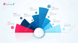 vector circle chart design modern template for creating infographics