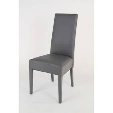 Tommychairs Tommychairs Set 4 Chaises Luisa Pour La Cuisine Et Bar Solide Structure En Bois De Hetre Et Assise En Cuir Artificiel Gris Fonce Chaises Rue Du Commerce