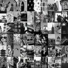 Some favorite apps include vsco, afterlight, snapseed and colorstory for getting the best black and white aesthetic! Black And White Aesthetic Photo Collage Kit Etsy Norway
