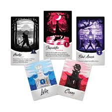 A tuck box is a one piece sleeve (like a standard playing deck) that holds cards inside. Night Of The Ninja Brotherwise Games
