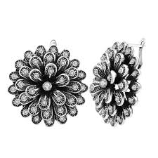 Browse our antique floral pattern images, graphics, and designs from +79.322 free vectors graphics. Shining Diva Fashion Aaa Floral Crystal Antique Stylish Traditional Stud Earrings For Women Antique Silver 9867er Buy Online In Aruba At Aruba Desertcart Com Productid 84213142