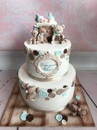 Teddy Bear Baby Boy Cake Welcomebaby Welcomebabycake Babyshowercakes Baby Boy Cakes Baby Shower Cakes Baby Boy Shower