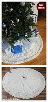 The look i was going for was that of snow. 10 Christmas Tree Skirt Free Knitting Pattern