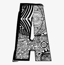 Each book has 2 pages to print and makes 8 pages for the student to cut out, color, and write in. Fancy Letter A Letter W With Abstract Drawing O Png Image Transparent Png Free Download On Seekpng