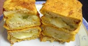 Cheese Stuffed Bread Pakoda Recipe Cheesy Bread Pakoda