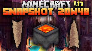 A texture pack, which brings new 1.17 snapshot's new ores textures to bedrock in their outlined version. Minecraft 1 17 Snapshot 20w48 Stalactites Et Ban Hammer Bedrock Youtube