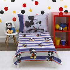 Mickey mouse & friends full go with the bow comforter gray. Disney Mickey Mouse 4 Piece Toddler Bedding Set Reviews Wayfair