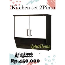 Kitchen set adalah sebuah furniture dapur yang berbentuk lemari bawah dan lemari gantung. Kitchen Set Atas 2 Pintu Shopee Indonesia
