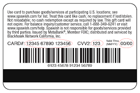 Gift card program is redeemable only up to the available balance of the card. Who Takes Spawish Gift Cards