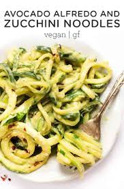 Avocado Alfredo With Zucchini Noodles Simply Quinoa Recipe Zucchini Noodles Healthy Recipes Recipes