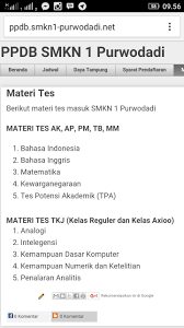 Contoh soal tes masuk smk jurusan rpl download file guru. Contoh Soal Tes Masuk Smk Jurusan Tkj Barisan Contoh