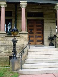Maintenance free, these railings are the perfect safety solution for stairways, ramps, walkways, platforms, bridges and machine barriers. Concrete Front Steps On A Curve Iron Railing Porch Handrails Outdoor Handrail Front Porch Steps
