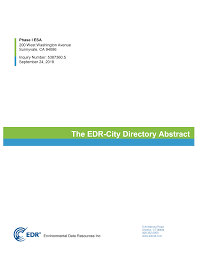 The EDR-City Directory Abstract