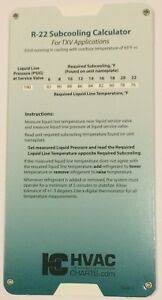 Details About R 22 R22 Refrigerant Charging Chart Gauge Set Guide N