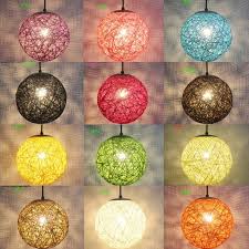 Rattan Dome Ceiling Light Shade Natural Hand Woven Pendant Light Lamp Shades Party Diy Decorations Aliexpress