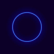 Vector Neon Circle Glow Frame Shine Effect On Dark Blue Background Blue Aesthetic Dark Dark Blue Background Dark Blue Wallpaper
