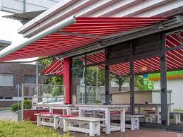 Commercial Retractable Awnings Cassette Awnings For Commercial Use Full Semi Open Cassette Options Retractable Awning Awning Fabric Awning
