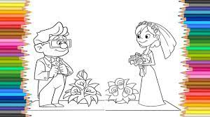 Carl was a rhino living during the ice age with his rhino friend frank. Up Carl And Ellie Bride And Groom Coloring Page L Funny Videos For Child Coloring For Kids Coloring Pages Groom Colours