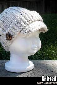 Quick Easy Tricotee Newsboy Hat Pour Le Motif De La Famille Knitting Baby Hats Knitting Knitting Accessories Knitting Patterns