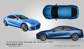 Download Electric Car Branding Mockup Psd Afrogfx